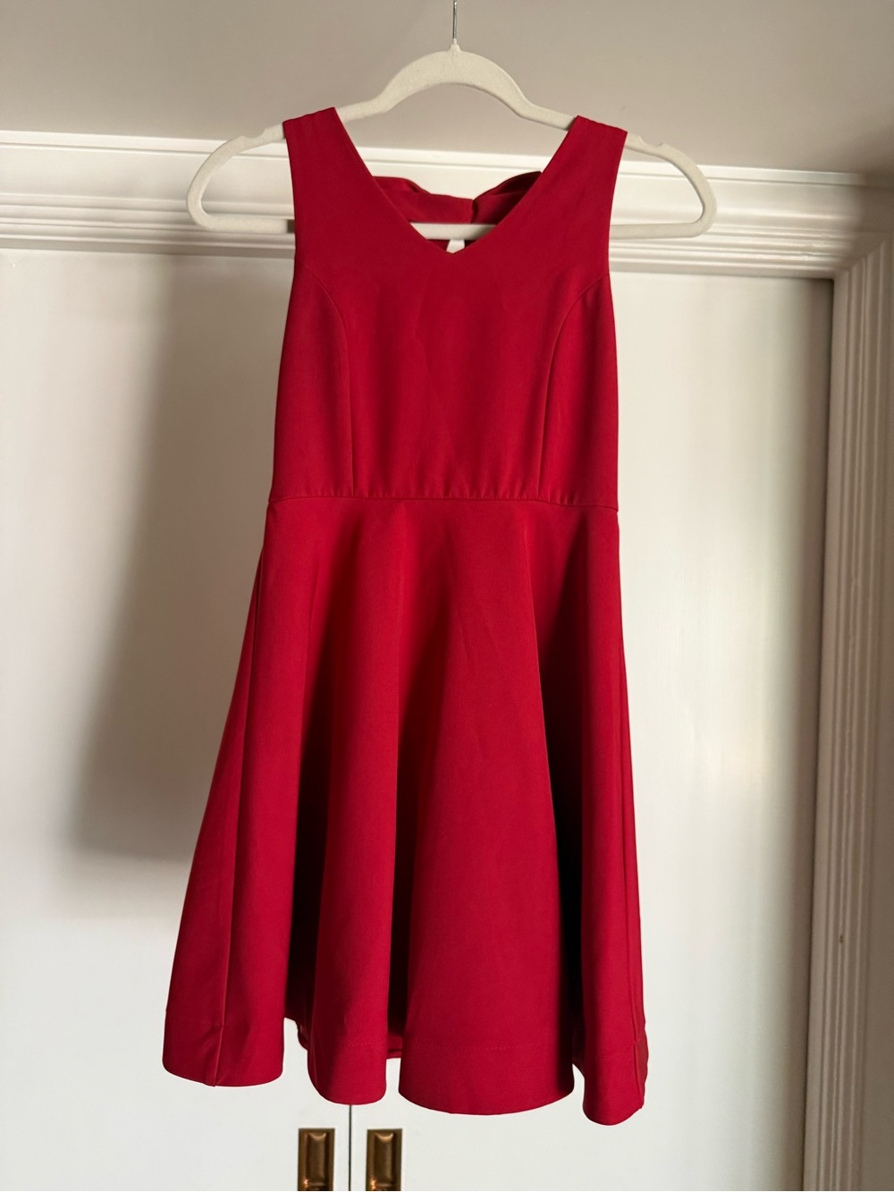 Junior Red Fit-and-Flare Dress